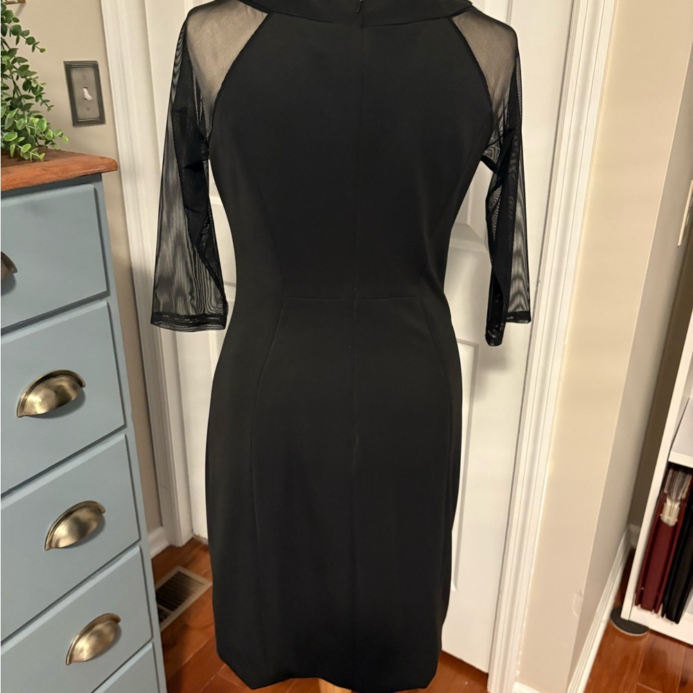 Elegant Black Cocktail Dress, size 10 - Picture 4 of 8